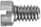Machine screw, for underrib, 5-40 thread, unplated, steel